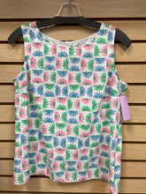 Load image into Gallery viewer, Talbots Sleeveless Top Pink And Green Size Small