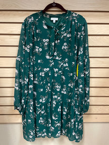 Luxology Long Sleeve Dress Green Size X-large