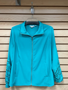 Chico's Long Sleeve Jacket Teal Size Medium