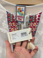 Load image into Gallery viewer, Johnny Was Meow Tunic Long Sleeve (Slip) Dress White Size X-Large