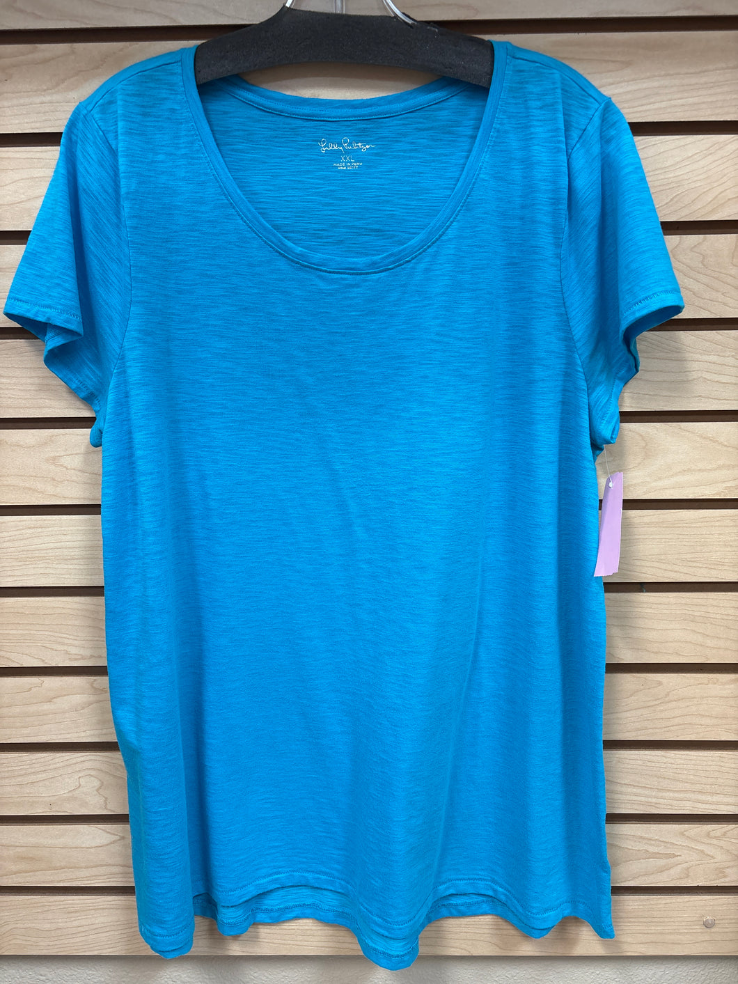 Lilly Pulitzer Short Sleeve Top Blue Size XXL