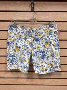 Talbots Shorts Blue, Yellow, And Cream Size 6 Petite