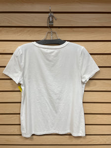 Michael Kors Short Sleeve Top White Size Medium