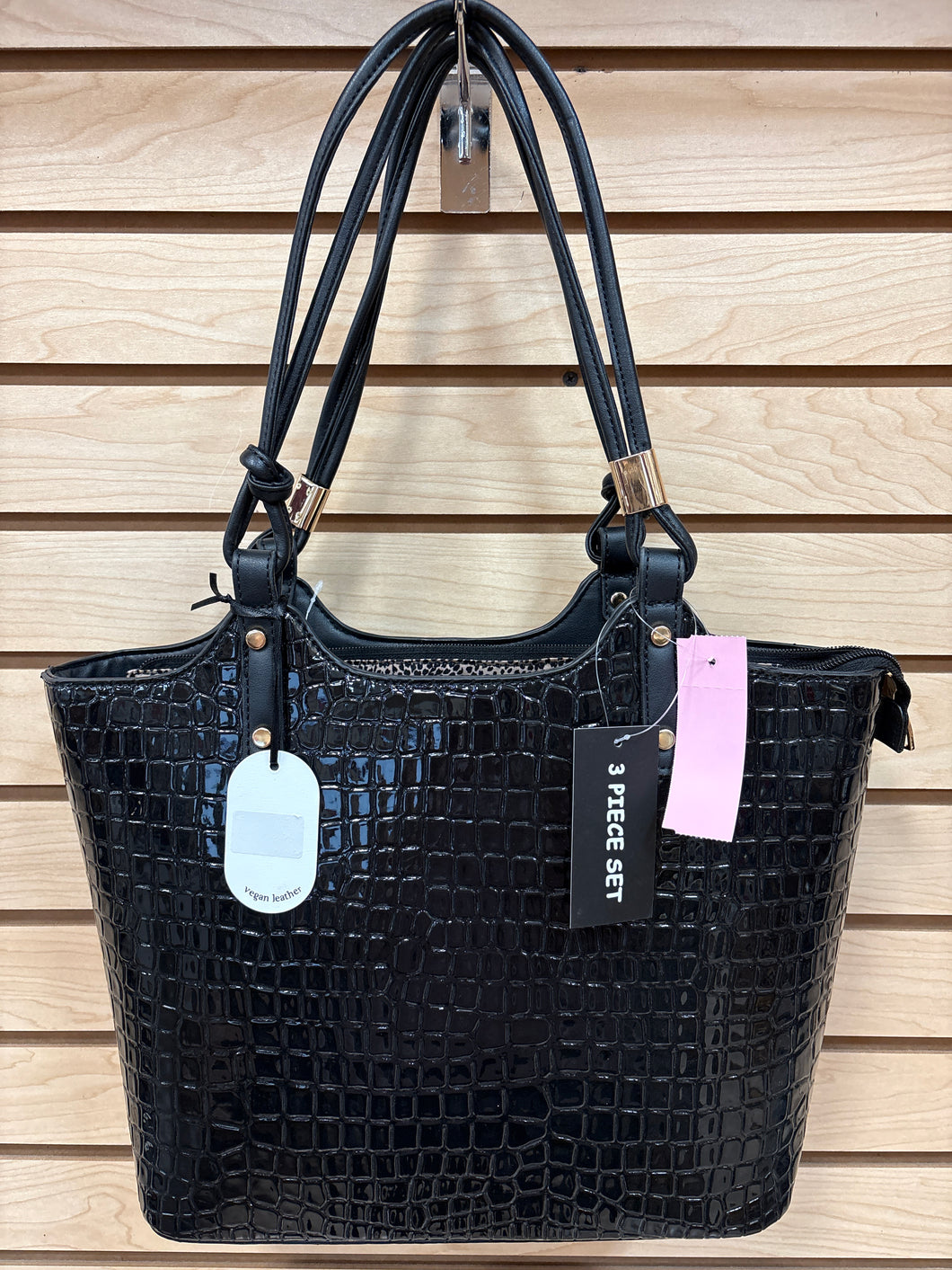 St Barry 3 Piece Set Shoulder Bag Black