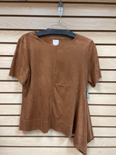 Load image into Gallery viewer, Chico&#39;s Short Sleeve Top Brown Size Small