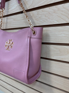 Tory Burch Britten Small Slouchy Shoulder Bag Pink