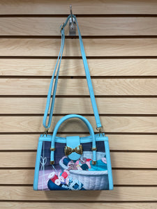 Disney's Cinderella Loungefly Satchel Crossbody Bag Blue