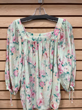 Load image into Gallery viewer, Lauren Conrad Long Sleeve Top Green And Pink Size Small