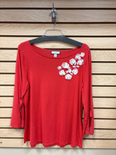 Load image into Gallery viewer, Charter Club Long Sleeve Top Red Size Large