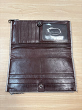 Load image into Gallery viewer, Brahmin Wilmington Suede Leather Wallet Gray