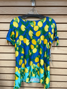 Ruby Rd Lemon Short Sleeve Top Size Petite Small