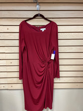 Load image into Gallery viewer, Coldwater Creek Long Sleeve Dress Red Size 14