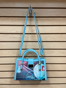 Disney's Cinderella Loungefly Satchel Crossbody Bag Blue