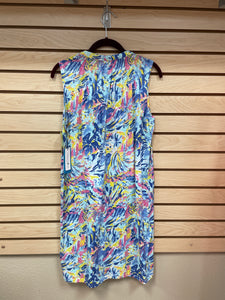 Caribbean Joe Sleeveless Dress Size Medium Blue