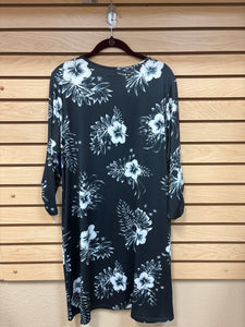 Reel Legends Long Sleeve Dress Black And White Size Large