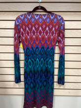 Load image into Gallery viewer, Hale Bob Long Sleeve Dress Red And Purple Size Medium