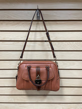 Load image into Gallery viewer, Dooney &amp; Bourke Square Satchel Shoulder Bag Brown