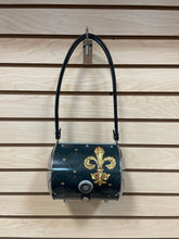 Load image into Gallery viewer, Littleearth Metal Fleur-De-Lis New Orleans Saints Satchel Shoulder Bag