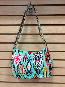 Vera Bradley Shoulder Crossbody Bag Teal And Black