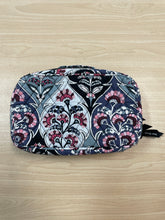 Load image into Gallery viewer, Vera Bradley Makeup Bag Blue And Black