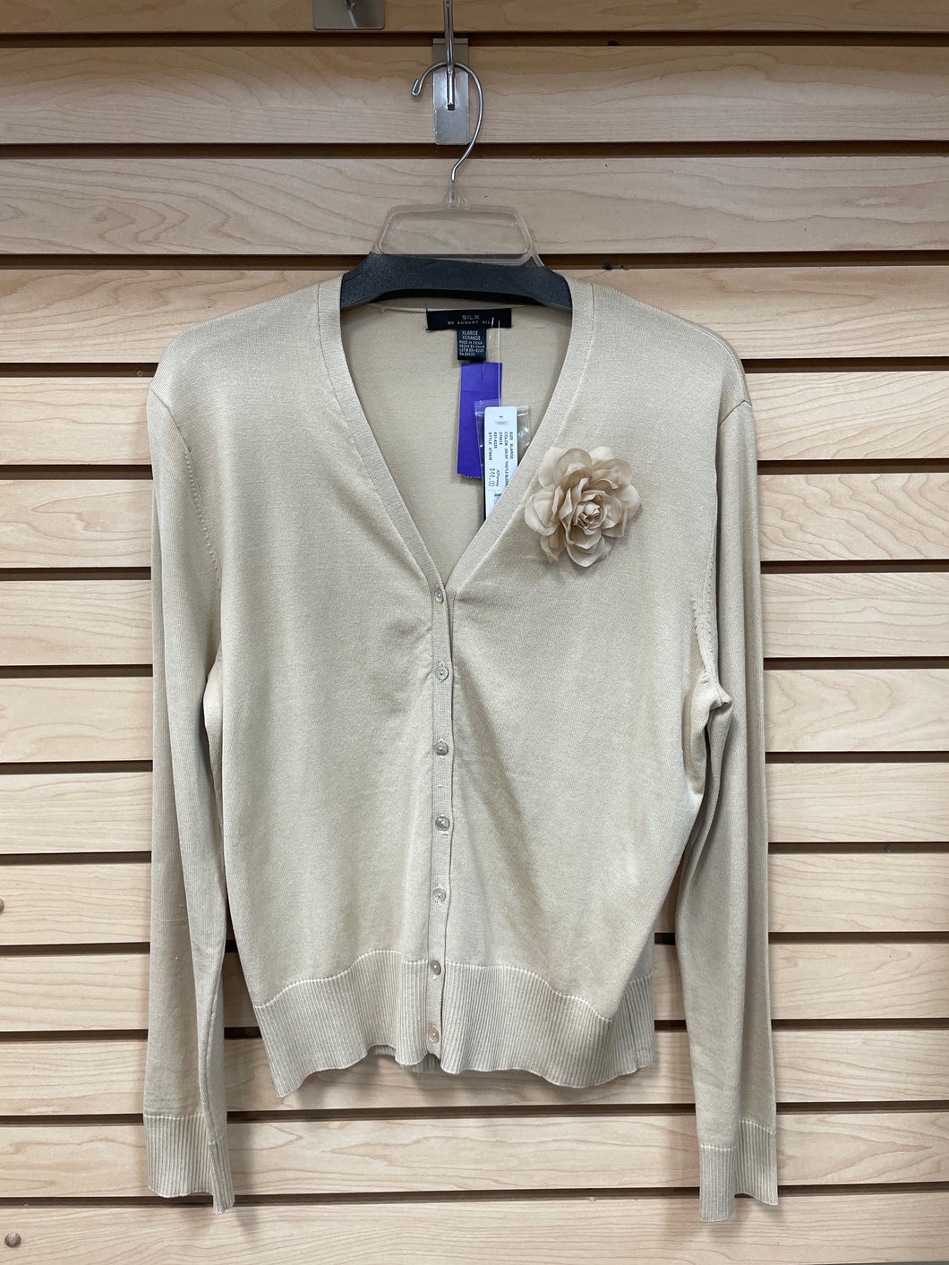 Silx Long Sleeve Sweater Beige Size X-Large