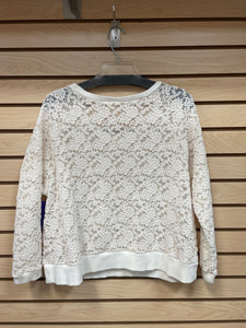 Free People Long Sleeve Top Cream Size Petite Small