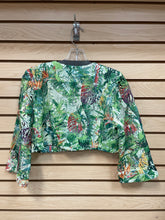 Load image into Gallery viewer, Soft Surroundings Long Sleeve Jacket Green Size Petite Small