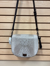 Load image into Gallery viewer, Brahmin Wilmington Suede Leather Crossbody Bag Gray