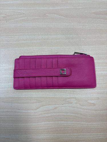 Lodis Julia Long Stacker Leather Card Holder Pink