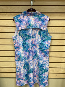 Reel Legends Sleeveless Dress Pink And Blue Size Large