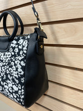 Load image into Gallery viewer, Hobo Sheila Crossbody Satchel Bag Black And White Leopard