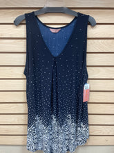 Load image into Gallery viewer, Amana Sleeveless Top Navy And White Size 3X