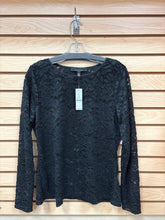 Load image into Gallery viewer, White House Black Market Long Sleeve Top Black Size Large