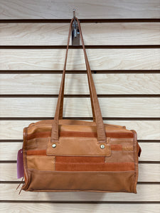 Hobo Shoulder Bag Orange And Brown