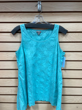 Load image into Gallery viewer, J.Jill Eyelet Sleeveless Top Blue Size X-Small