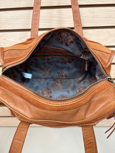 Hobo Shoulder Bag Orange And Brown