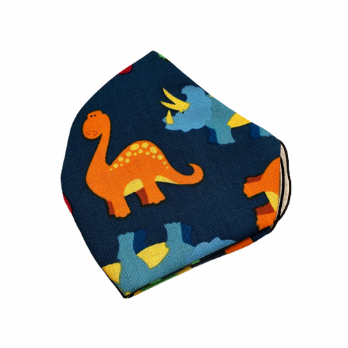 Child's Face Mask Dinosaurs - Ages 5 to 10 - The Fashion Safari LLC