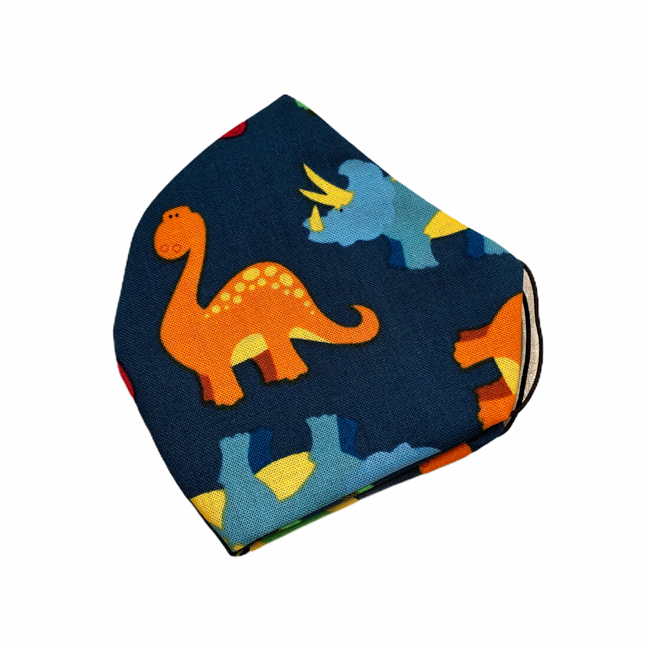 Child's Face Mask Dinosaurs - Ages 5 to 10 - The Fashion Safari LLC